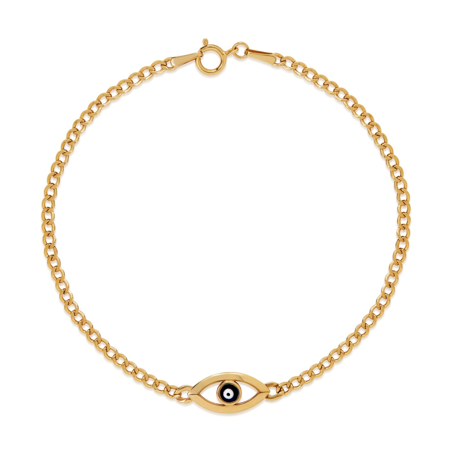 14K Evil Eye Bracelet - Antonio Guzzo Fine Jewelry