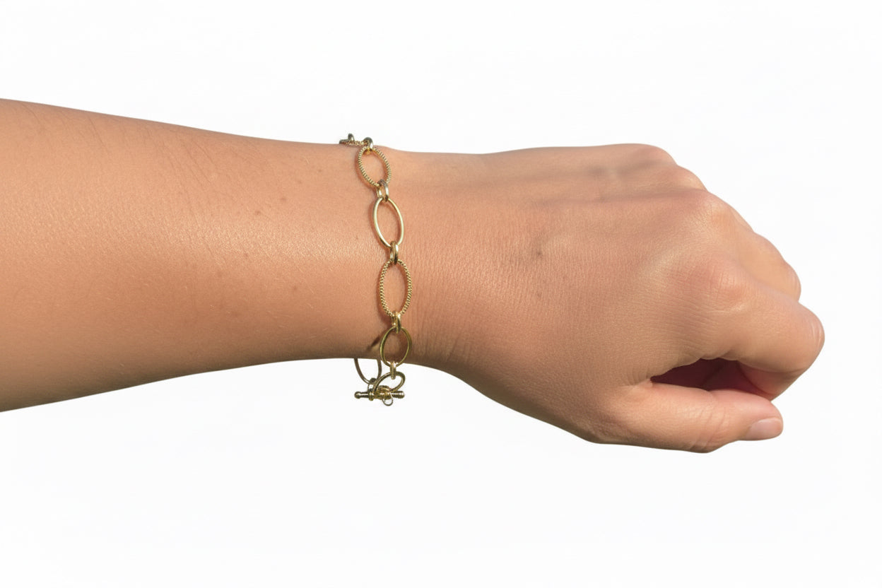 18K Beautiful Elegant Link Bracelet - Antonio Guzzo Fine Jewelry