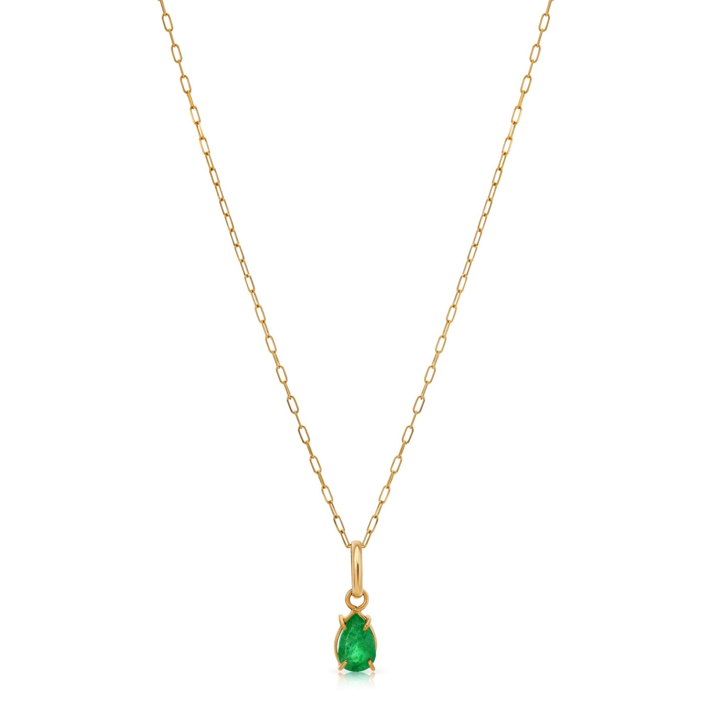 18K Emerald Pendant Necklace - Antonio Guzzo Fine Jewelry