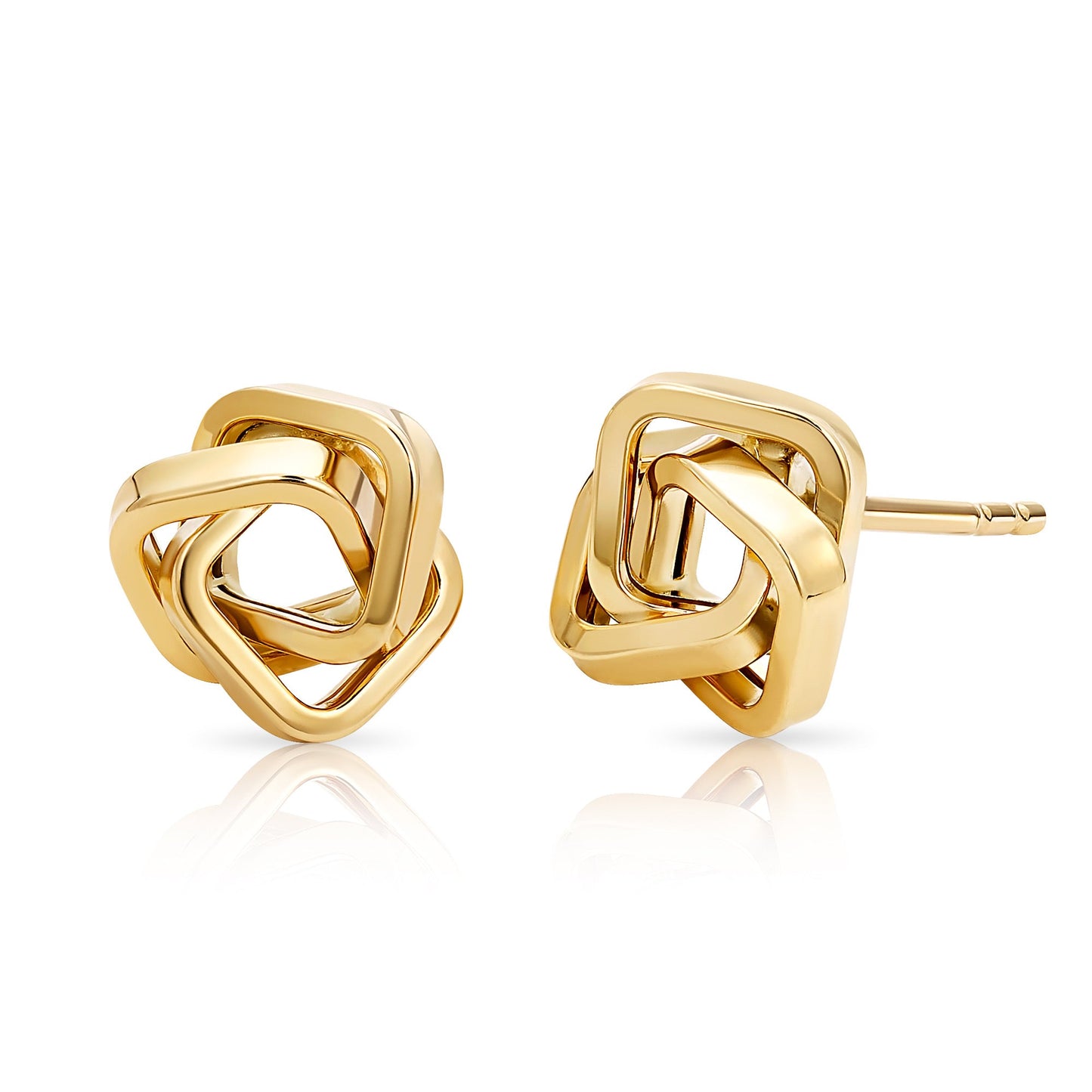 Antonio Guzzo Fine Jewelry Unique Knot Interlocking Earrings