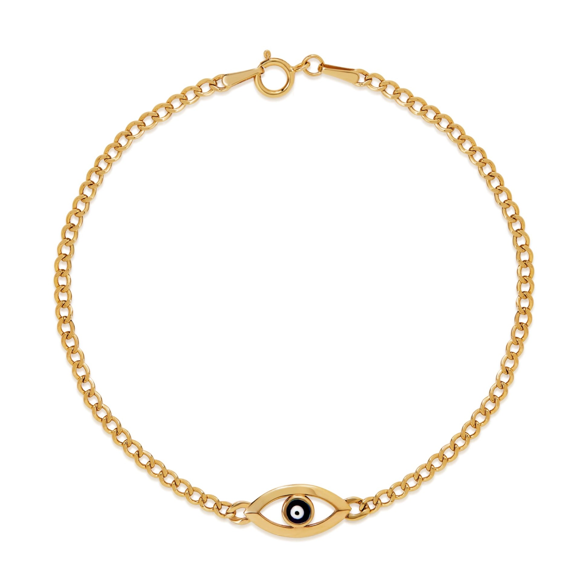 14K Evil Eye Bracelet - Antonio Guzzo Fine Jewelry