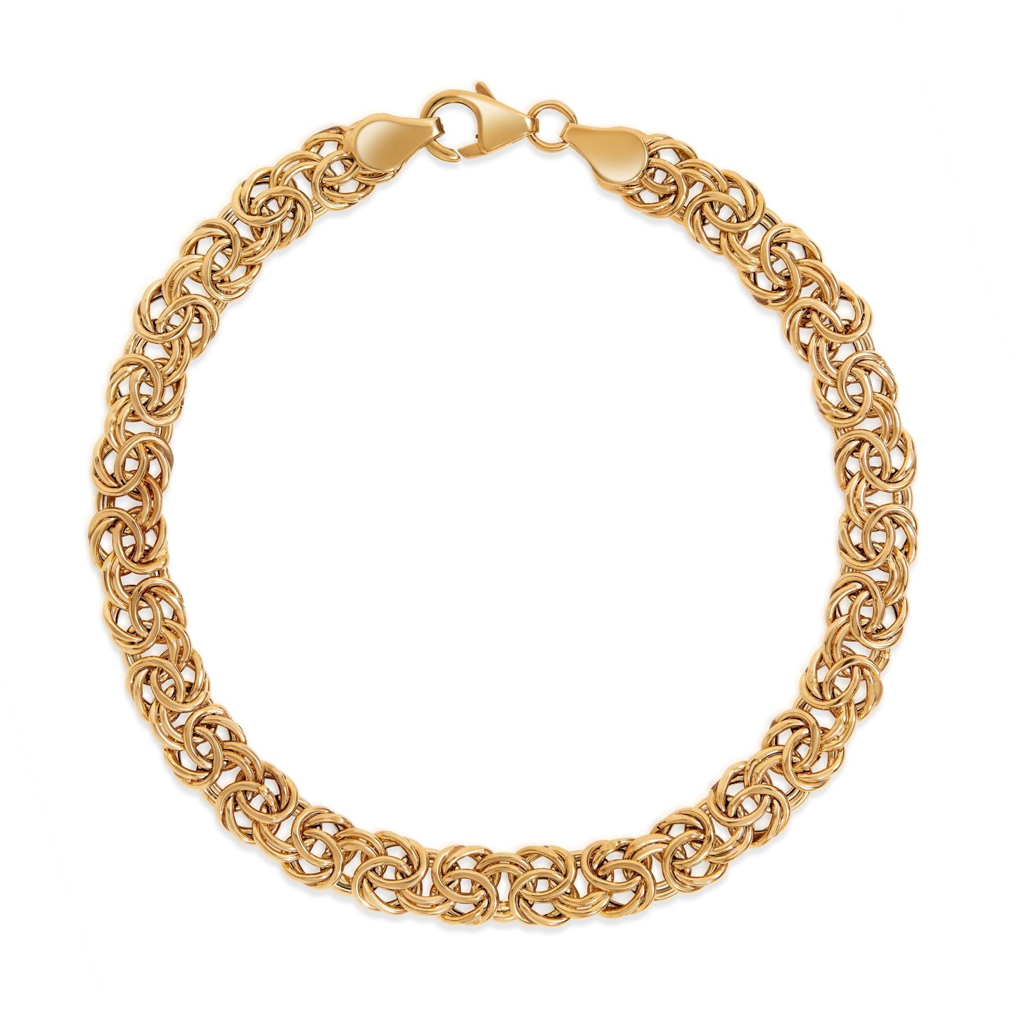 14K Yellow Gold Byzantine Bracelet - Antonio Guzzo Fine Jewelry