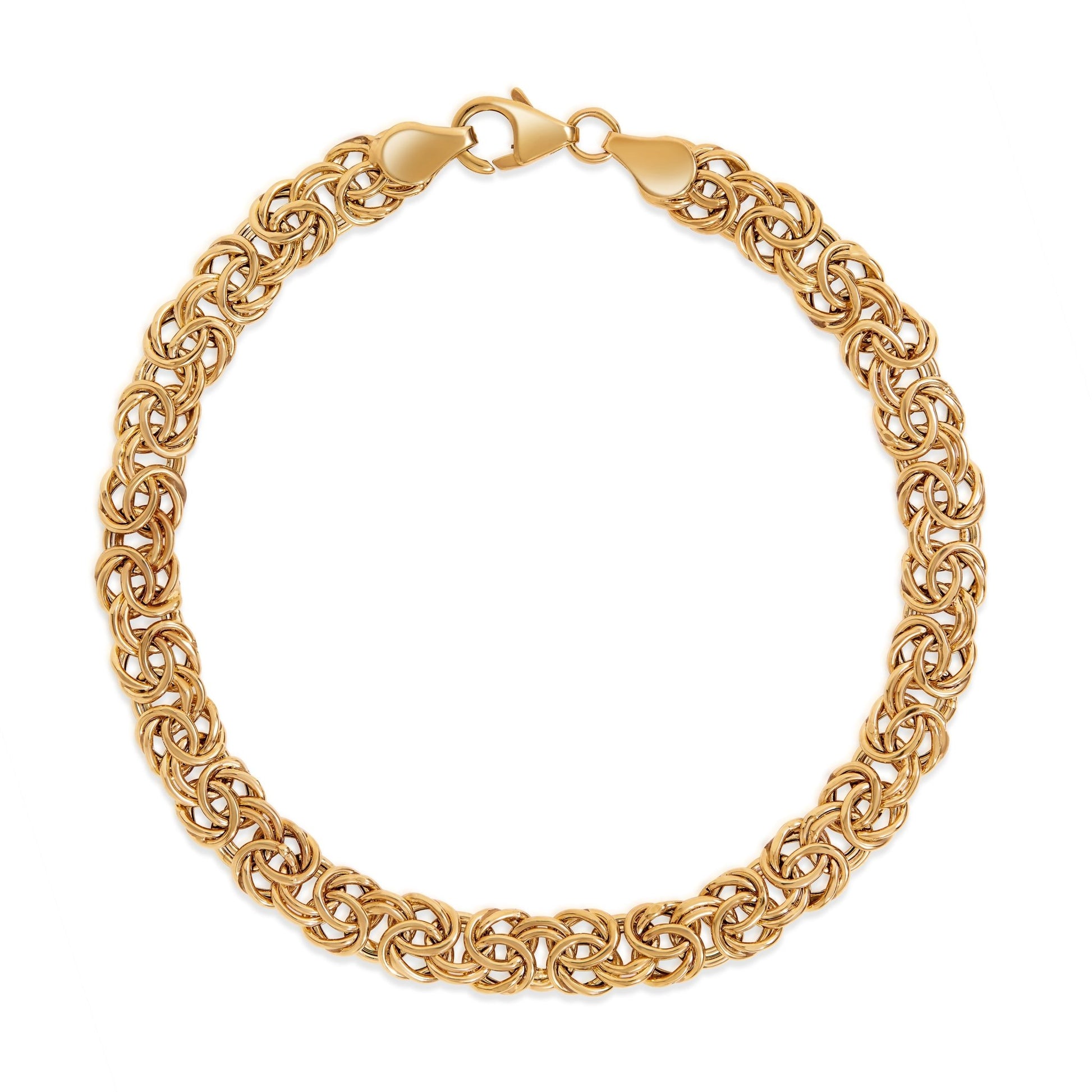 14K Yellow Gold Byzantine Bracelet - Antonio Guzzo Fine Jewelry