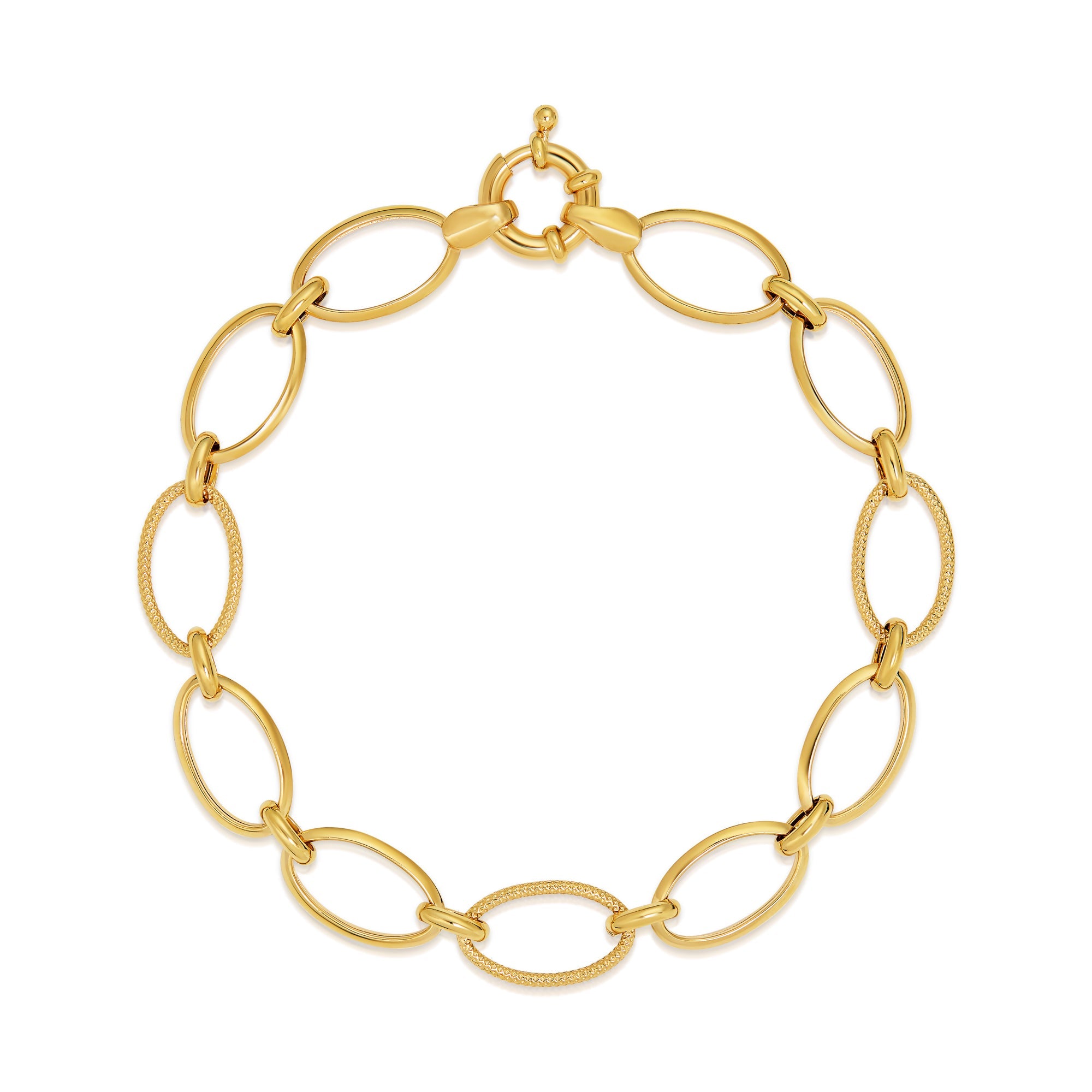 アクセサリー Elegant Gold Link Bracelet - 18k, 6g 440-7576-265382.jpg?v=