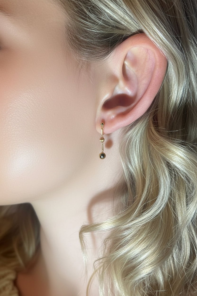 18K Gold Bead Drop Earrings - Antonio Guzzo Fine Jewelry18K Gold Bead Drop Earrings. Antonio Guzzo.