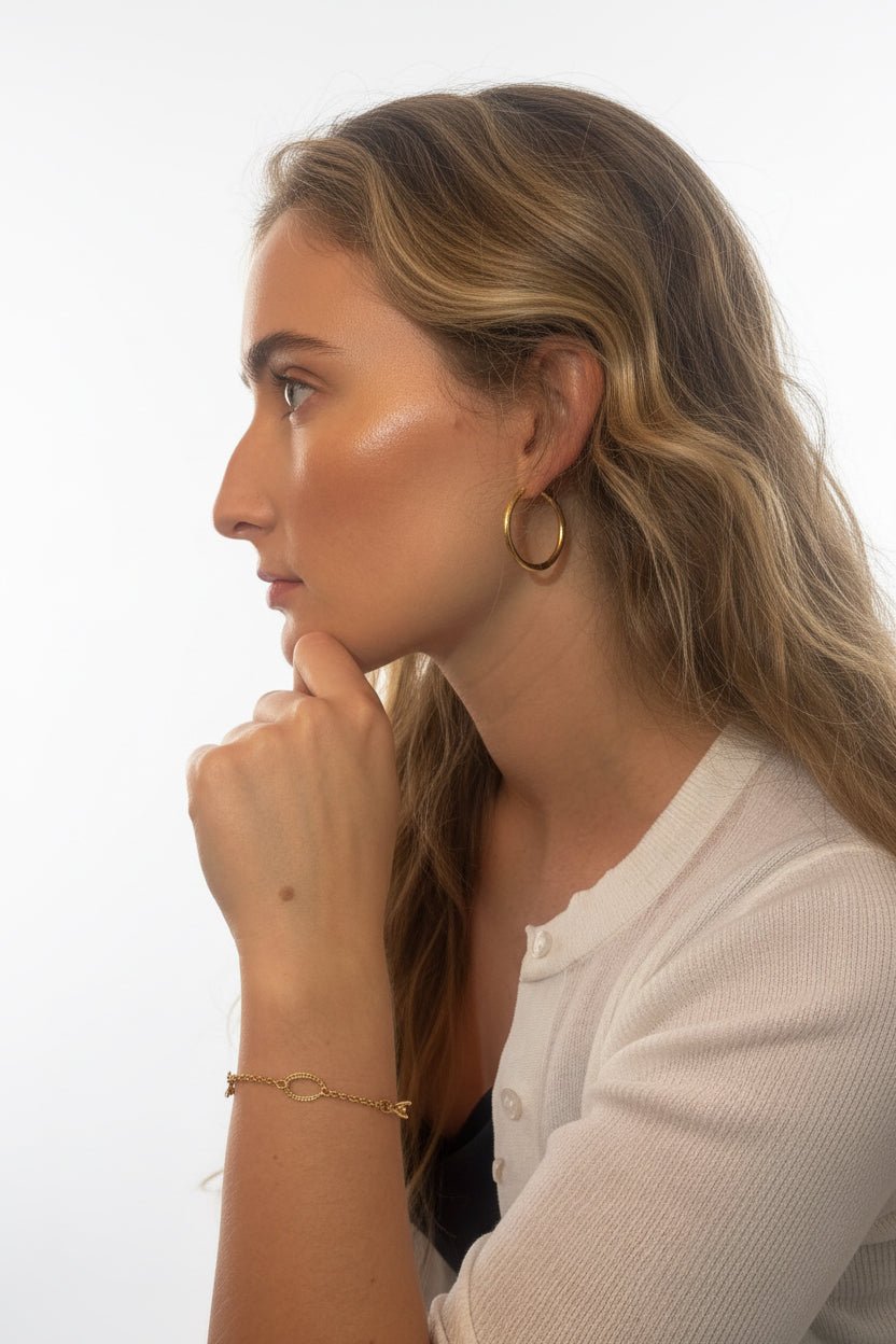 18K Gold Oval Link Bracelet By Antonio Guzzo Fine Jewelry - Antonio Guzzo Fine Jewelry