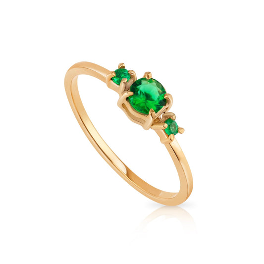 18K Natural Emerald Ring - Antonio Guzzo Fine Jewelry