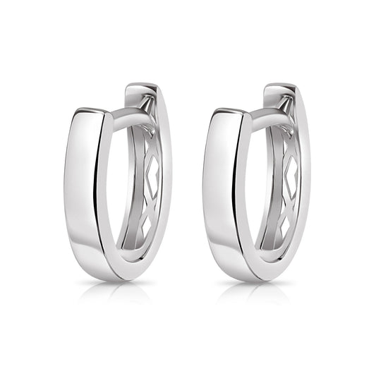 18K White Gold Hoop Earrings - Antonio Guzzo Fine Jewelry
