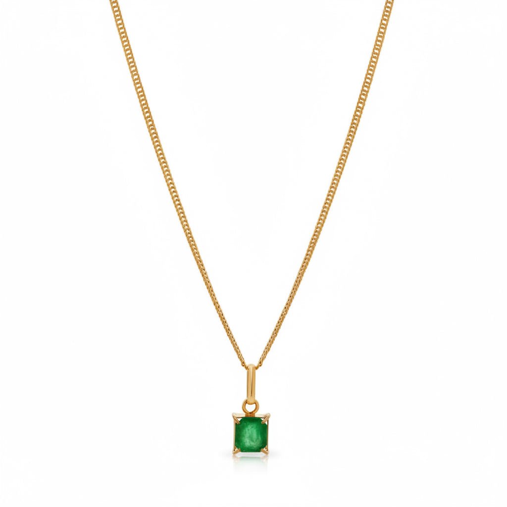 Beautiful 18K Emerald Pendant Necklace - Antonio Guzzo Fine Jewelry