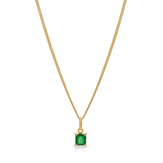 Beautiful 18K Emerald Pendant Necklace - Antonio Guzzo Fine Jewelry