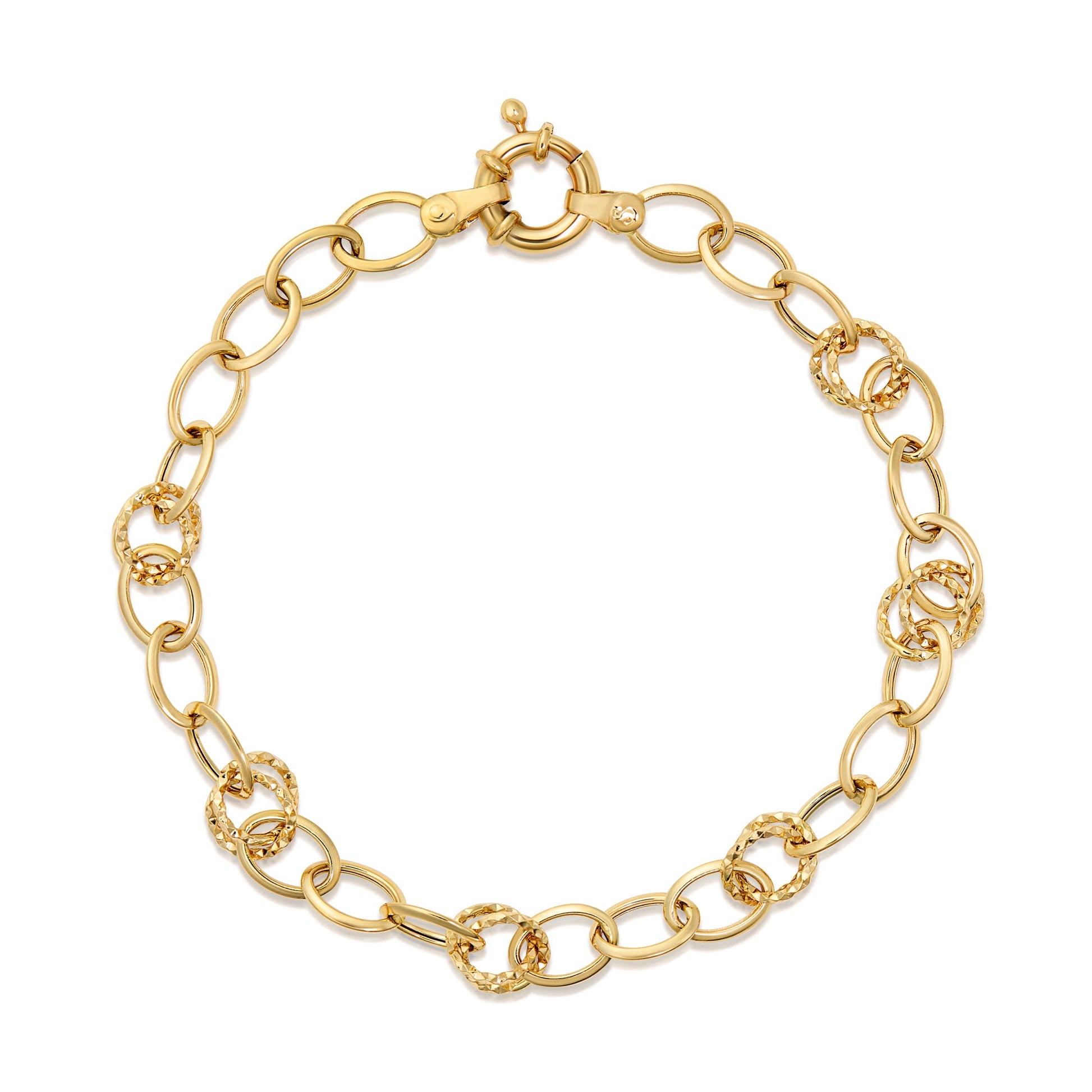 Fine 18k Gold Link Bracelet - Elegant Jewelry Piece - Antonio Guzzo Fine JewelryFine 18k Gold Link Bracelet  Elegant Jewelry