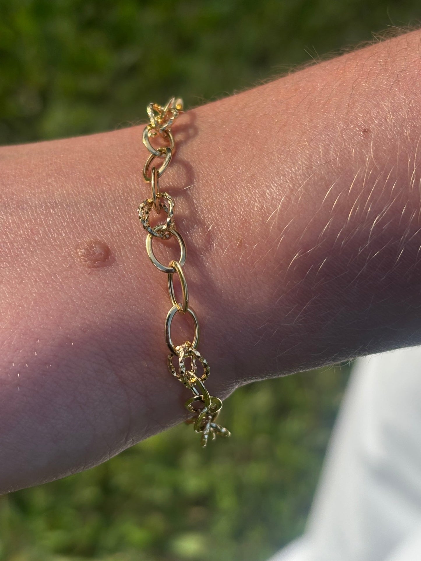 Fine 18k Gold Infiniti Link Bracelet Bold Elegant Jewelry Piece Only By Antonio Guzzo - Antonio Guzzo Fine Jewelry