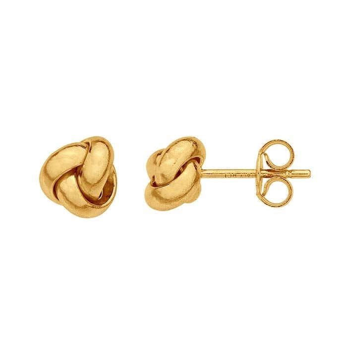 Knot Stud Earrings in 14K Solid Gold - Antonio Guzzo Fine Jewelry